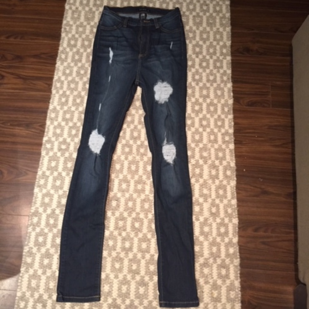 High-waisted Jeans